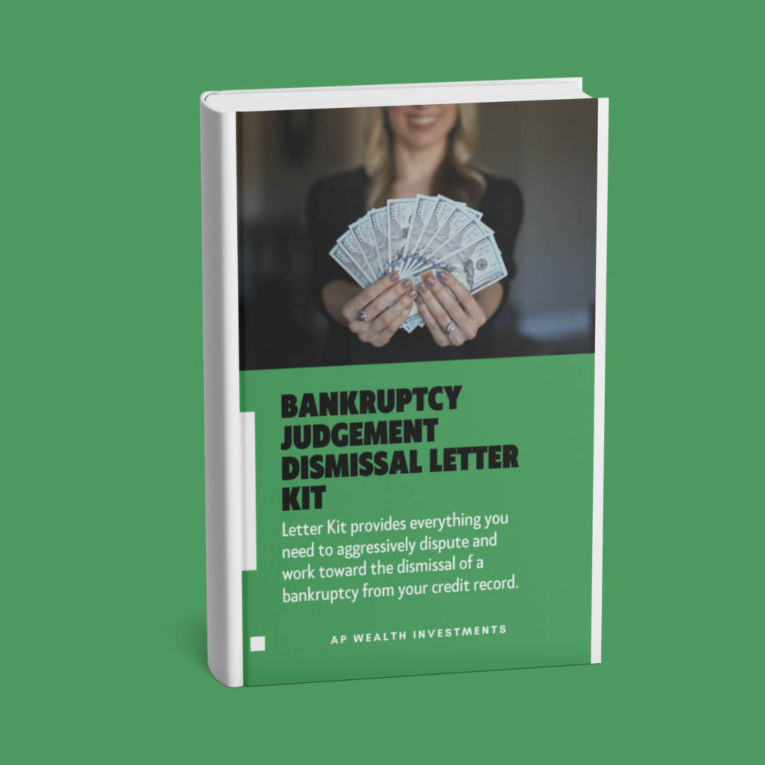 Bankruptcy Judgement Dismissal Letter Kit