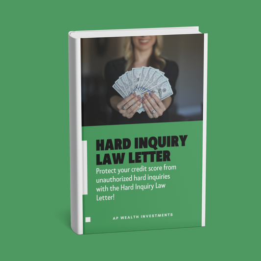 Hard Inquiry Law Letter